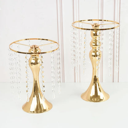 Metal Candles Holder Table Wedding Flower Vase Stand Candlesticks Wedding Centerpieces Candle Holder Home Party Table Decoration