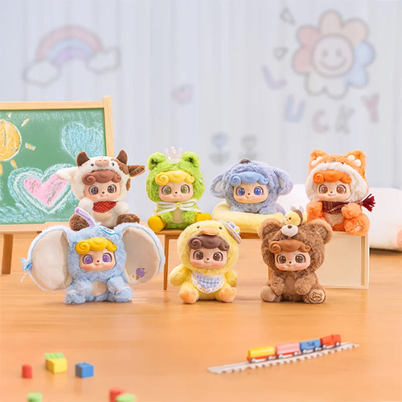 Jotoys Qbaby Animal Kindergarten Blind Box Series Plush Toy Kawaii Doll Creative Backpack Pendant Mysterious Box Peripheral Gift