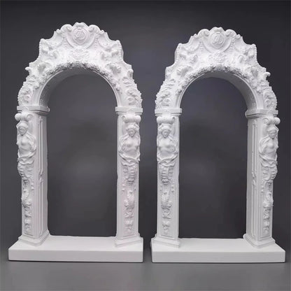 Rococo Style Goddess Door Cave Plaster Drawing Set Structure Art Architecture Sculpture Ornament Room Living Room Desktop Decor