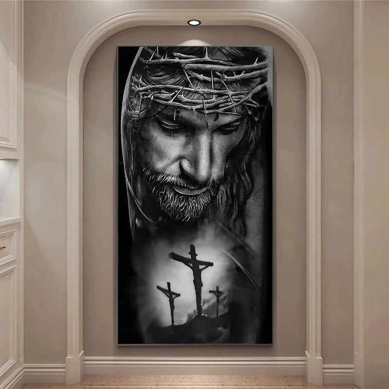 Crown of Thorns Jesus Christ Religion Art Posters Canvas Painting Wall Prints God Picture Living Room Corridor Modern Home Decor