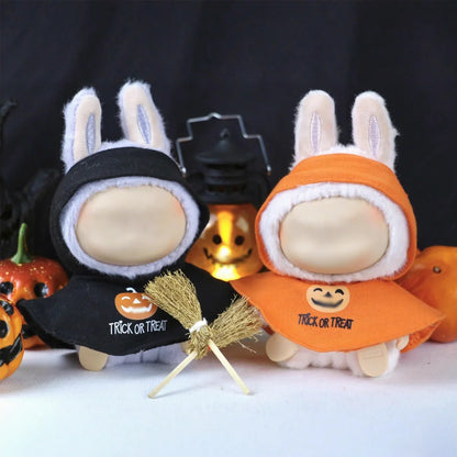 Doll Clothes For 15-17cm Lafufu Clothing Accessories Halloween Doll Cloak Outfit Design Plush DIY Toy Pendant Decor Party Gifts