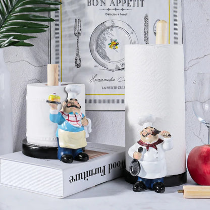 Statues Table Decoration And Accessor Chef Tissue Boxes Modern Sculptures Figurines For Interior Room Ornaments Home Decor Craft