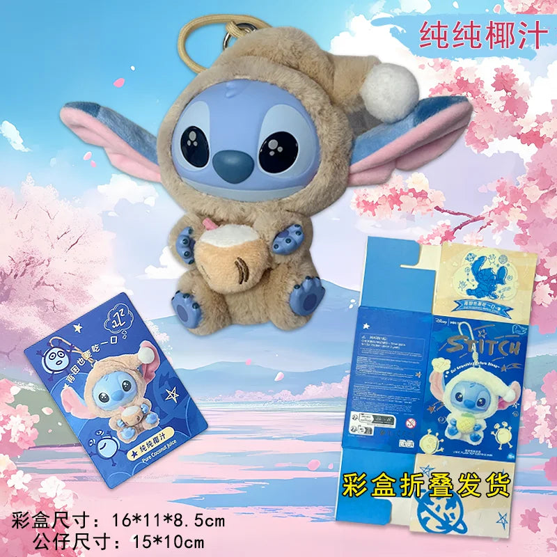 Copy Disney Stitch Eat Something Before Sleep Series Vinyl Blind Box Kawaii Stitch Figure Blind Box Desk Decor Ornament Gift