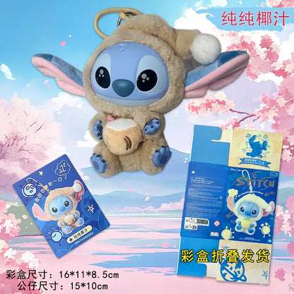 Copy Disney Stitch Eat Something Before Sleep Series Vinyl Blind Box Kawaii Stitch Figure Blind Box Desk Decor Ornament Gift