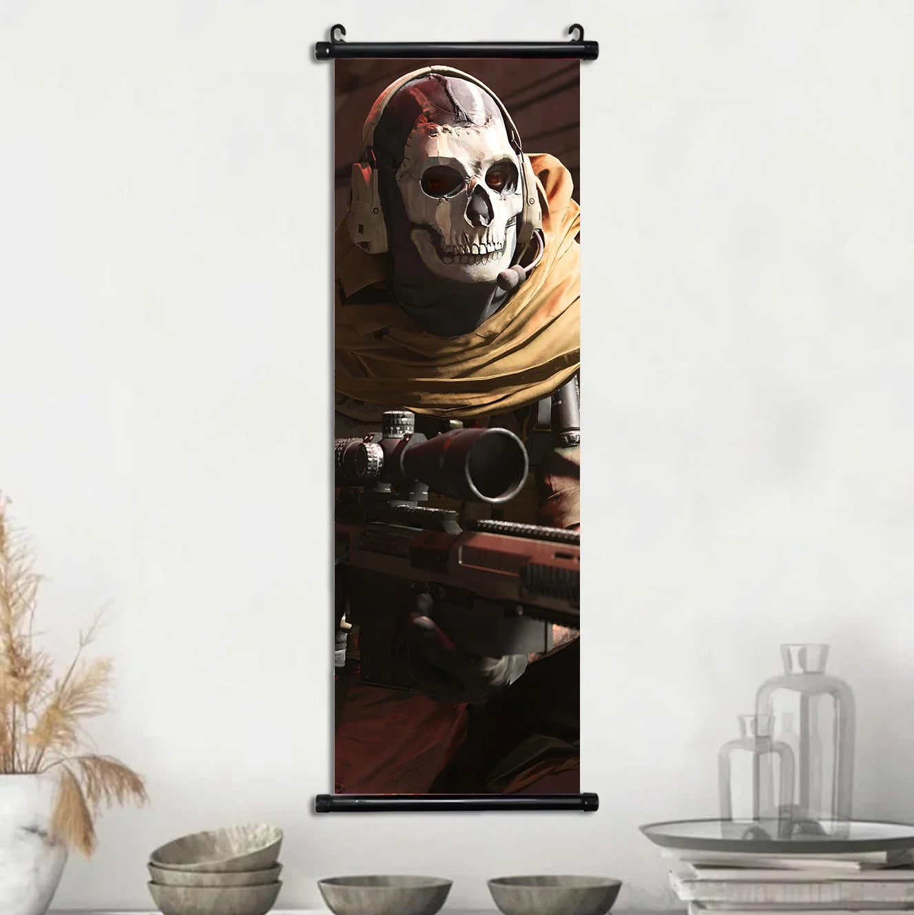 HD Hanging Scroll Call Of Duty Painting Modern Wall Artwork Simon Riley Picture Print Canvas Game Poster Home Decor Living Room