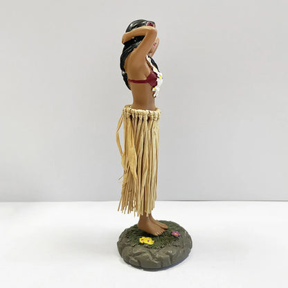 Tanzendes Mädchen, hawaiianische Armaturenbrett-Puppe, Tänzerin, Vintage-Stil, Sammlungsfiguren, Armaturenbrett-Wackelköpfe für Auto-Armaturenbrett-Dekoration