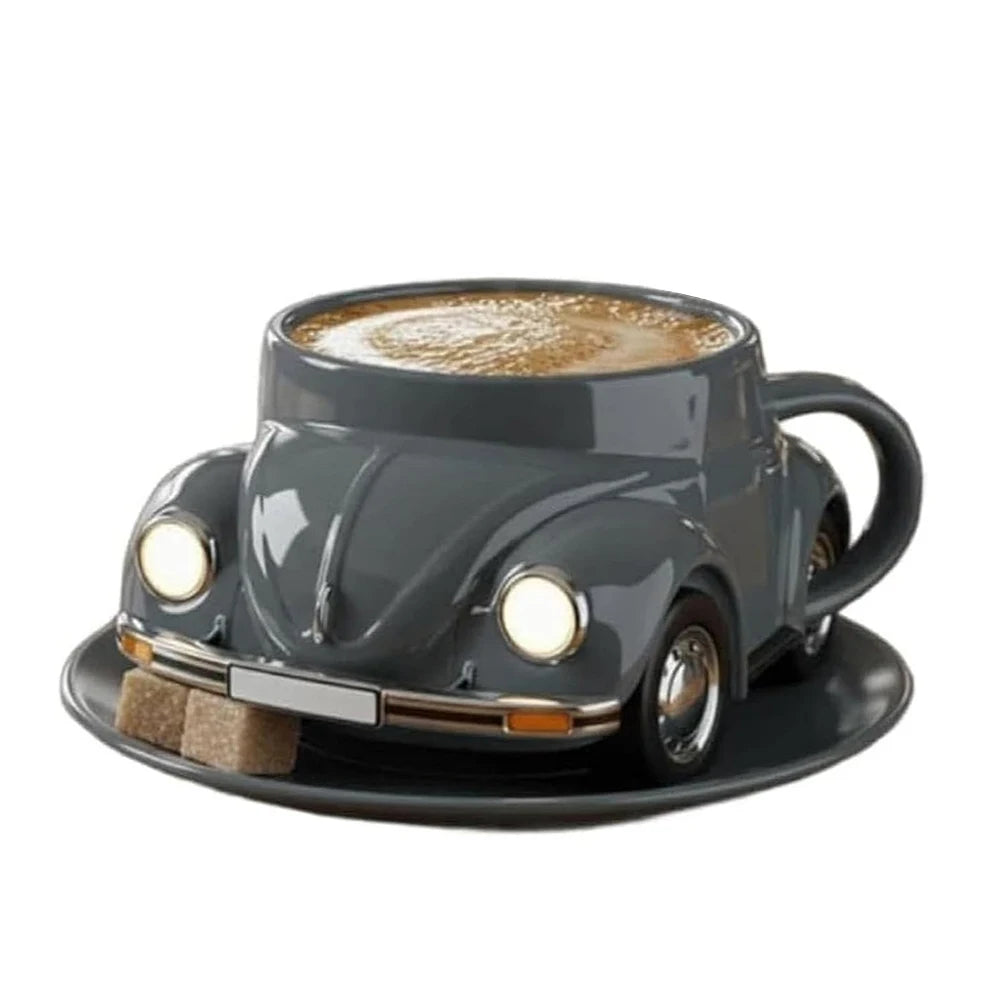 Beetle Car Coffee Mug Funny Semi Truck Heat Resist Coffee Cup Resin Creative Tea Cups Handmade Unique Drinkware for Home Kitchen
