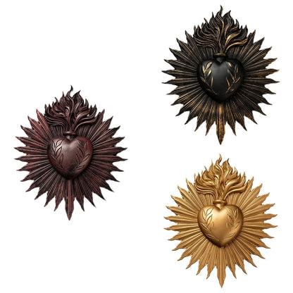 Gothic Heart Wall Decor Wall Plate for the Sacraments de cleanings lounge