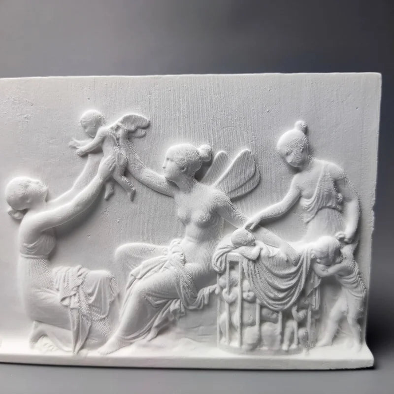 Nordic Retro Art Ornaments Ancient Greek Plaster Relief Room Decor Modern Home Office Cabinet Decor Room Luxury Decorations