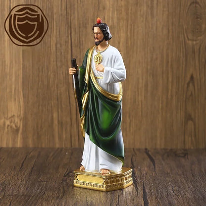 8" St. Judas Statue Figurine Crutches Room Decorations Religious Gifts Collection Home Decor