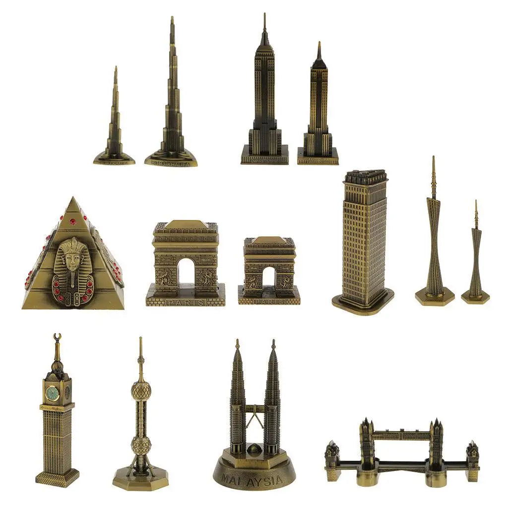 20cm China Canton Tower Figurine Model Guangzhou Tower Statue Shelf Deco