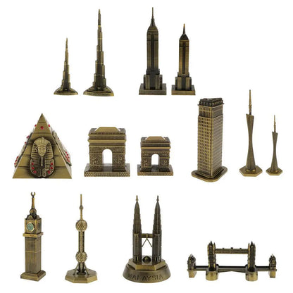 20cm China Canton Tower Figurine Model Guangzhou Tower Statue Shelf Deco