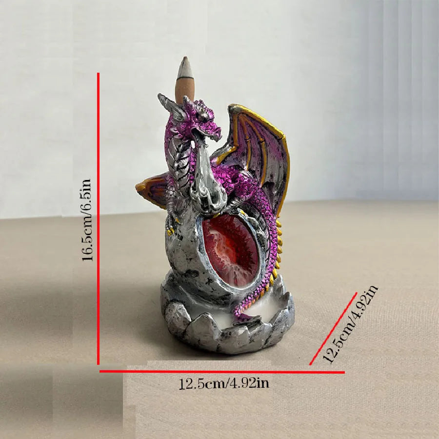 Battle Dragon Resin Reflux Incense Burner Indoor Incense Path Yoga Decoration Reflux Incense Burner Incense Burner Decoration