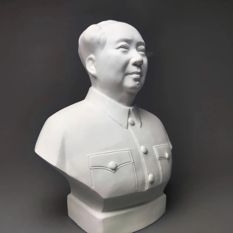 Mao Zedong Great Man Ornament Chairman Plaster Statue Art Teaching Aids Decoration Living Room Figurine Desktop Decor Modern