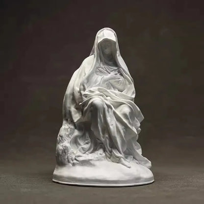 Nordic Character Statue Art Plaster Statue Sculpture Home Soft Furnishings Crafts Art Figurine Decoration Book Nook Room Decor