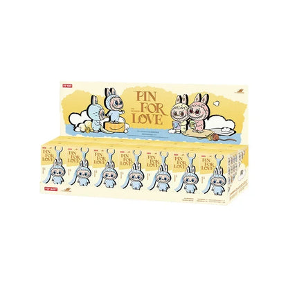 POP MART Labubu The Monsters Pin for Love Series Vinyl Plush Pendant Blind Box Toys Kawaii Anime Action Figure Surprise Mystery