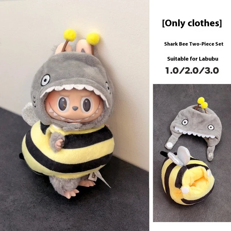 In Stock For 17 Cm V1/V2/V3 Ropa Lafufu Clothes Fried Shrimp Onesie Explosion Cute Animal Clothes Outfit Display Kawaii Gift
