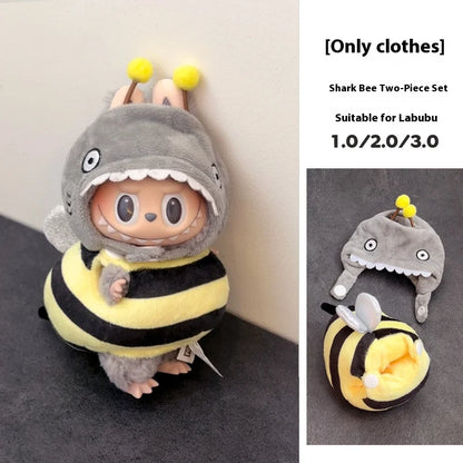 In Stock For 17 Cm V1/V2/V3 Ropa Lafufu Clothes Fried Shrimp Onesie Explosion Cute Animal Clothes Outfit Display Kawaii Gift