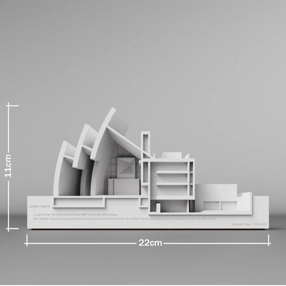 Millennium Church Cement Building Model Concrete Home Decoration Ornaments Aesthetic Room Decoration Home Luxury Decor Gift