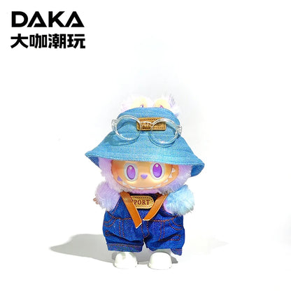 Lafufu Doll Cloth Replacement  Clothes Eyeglasses Overalls Shoes Headset for One Two Three Generations Accessories