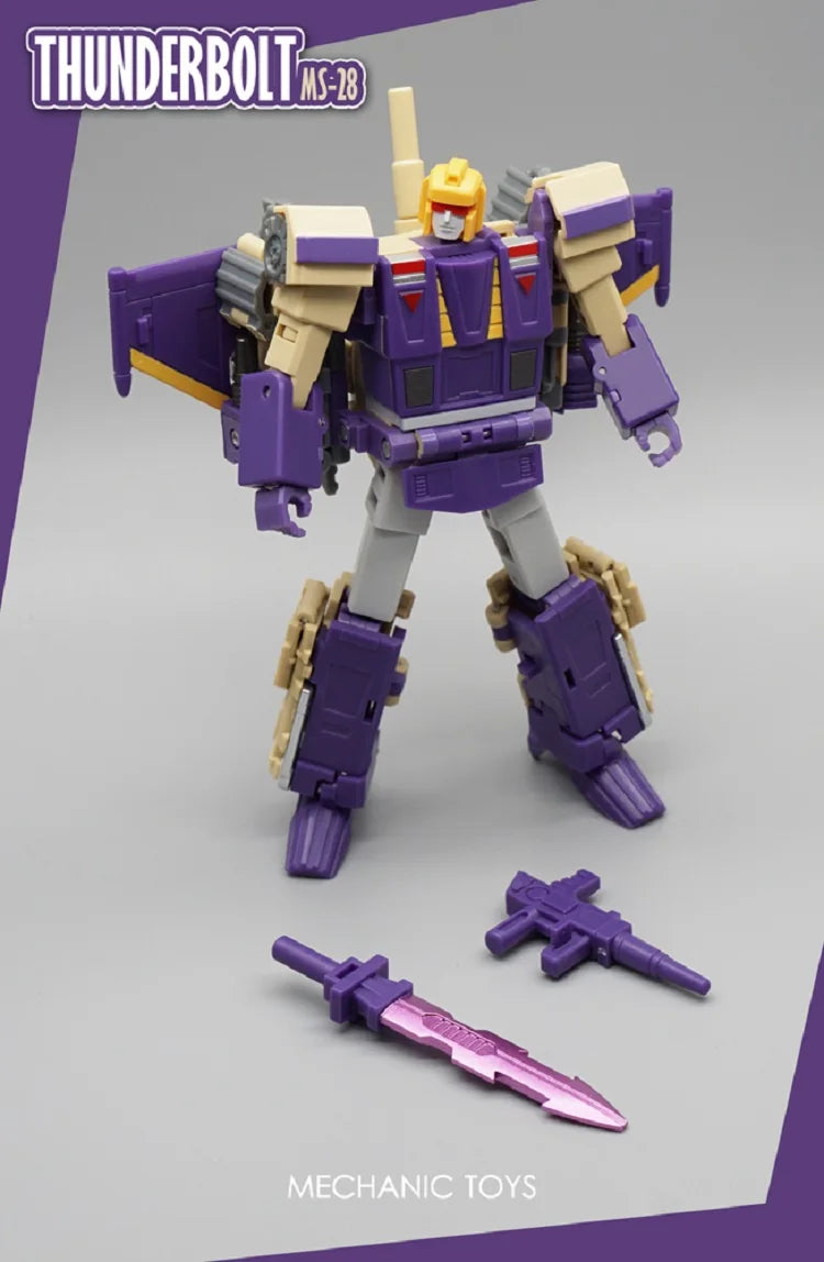 MFT MS28 MS-28 Blitzwing Thunderbolt Transformation Mini Pocket Action Figure Robot Model Collection Deformed Toys Gift
