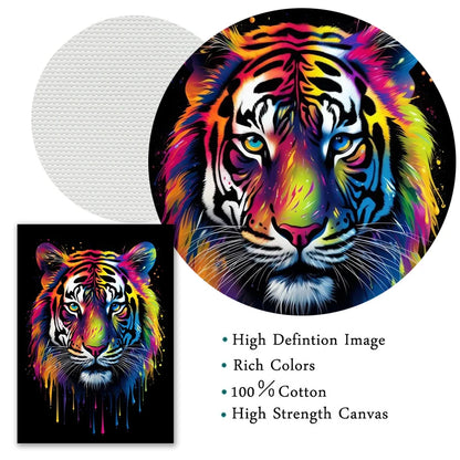 Animals With Paint Canvas Painting Rainbow Dog Sea Otter Elephent Poster Canva Prints HD Pictures Frog Animal Wall Art Unframed