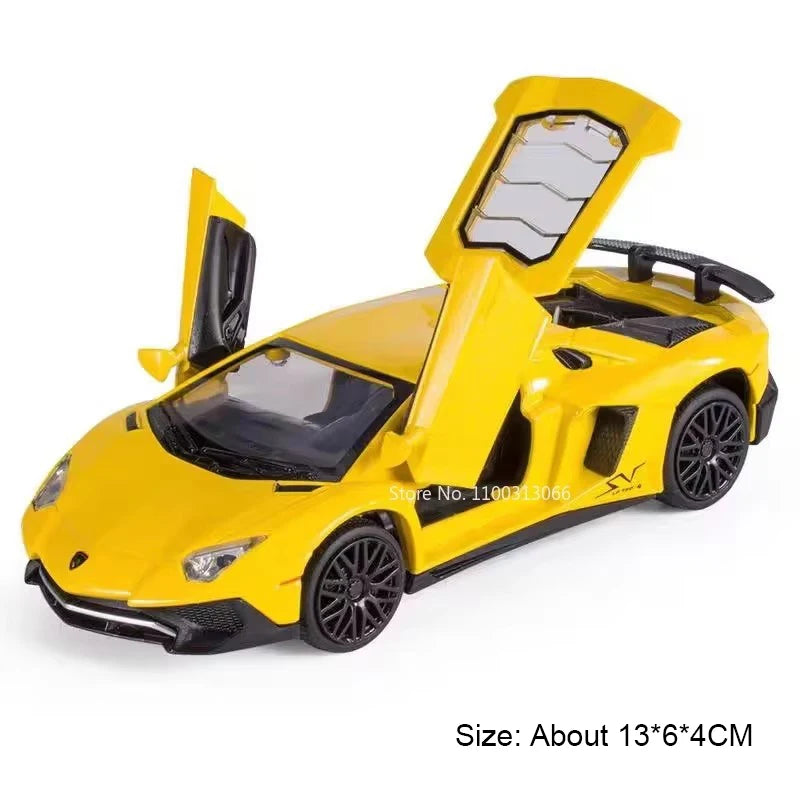 1:32 Lambor V12 LP740 Toys Model Cars Alloy Diecast Vehicles Models with Light Sound Super Sport Car Toy Children Birthday Gifts