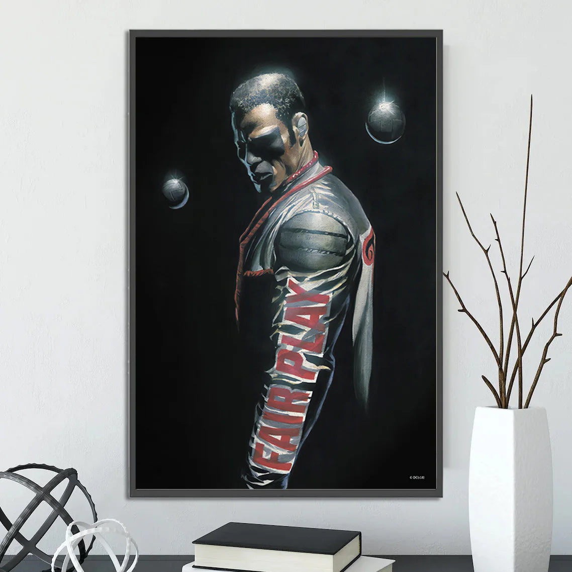 DC Heroes Ross Edition Superman Self-adhesive Poster Movie Wallpaper Figures Home Decoration Painting Wall Art Bedroom Cartoons