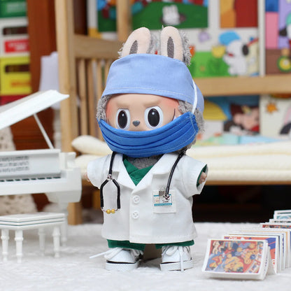 New Only Clothes For 17cm V1 V2 V3 Lafufu Doll Clothes Pendant Doll Clothes Doctor Nurse Clothes Can Replace Cute Doll Clothes