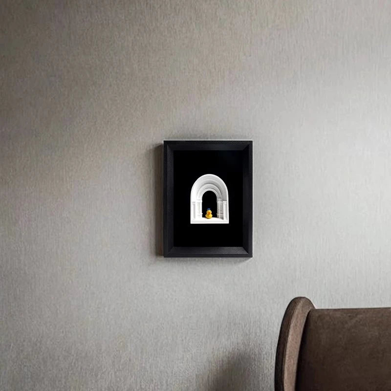 Nordic Ins Architectural Plaster Sculpture Art Luxury Niche Three-Dimensional Modern Simple Desktop Ornament Decorative Painting