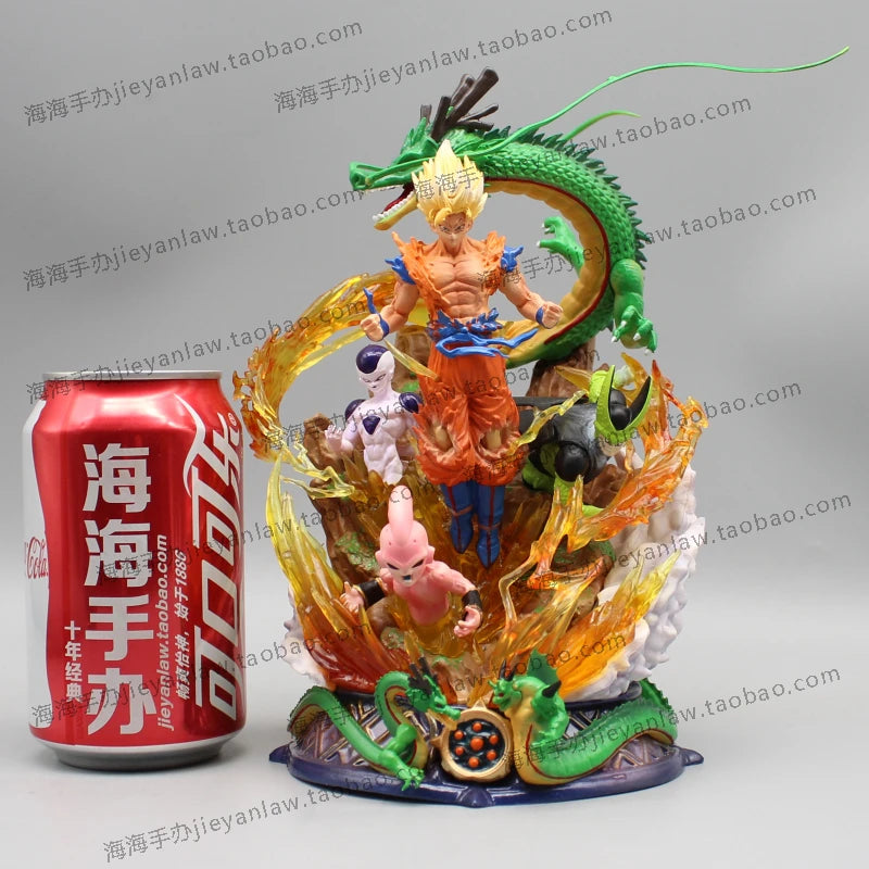 23cm Anime Dragon Ball Son Goku Figure Super Saiyan Action Figurine Cell Shenron Buu Model Doll Collection Gift Toy Kids Gift