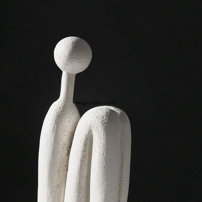 Creative Abstract Figure Statue Home Decor Nordic Modern Decorative Figurines For Interior Creative Office Living Decoration