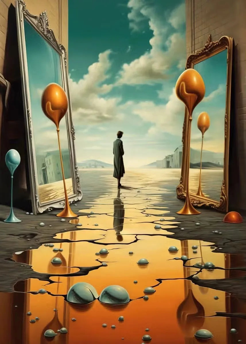 Surrealism Salvador Dali Posters and Prints Wall Art Canvas Painting Abstract Picture for Living Room Home Decoration Cuadros