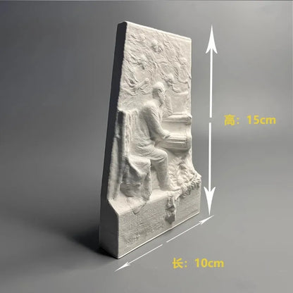 European-Style Modern Simple Gypsum Art Sculpture Home Soft Desktop Senior Modern Minimalism Bookcase Room Mesa Room Decor