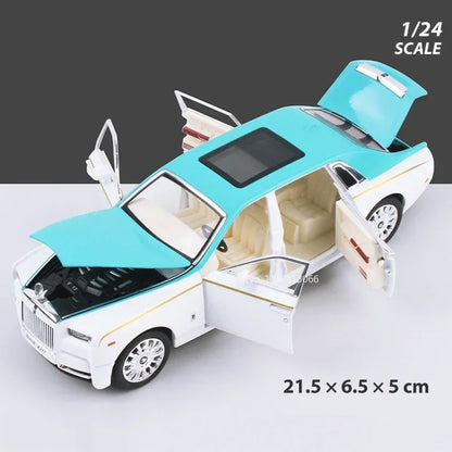 1:24 Rolls Royce Phantom Dawn Miniature Models Cars Alloy Diecasts Toys Vehicles Model Pull Back Car Toys Boys Festival Gifts