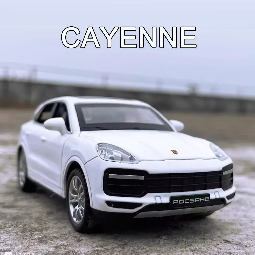 1:32 Scale Cayenne Taycan Toys Model Car Alloy Diecasts Off-road Vehicle Model with Light Sound SUV Car for Child Birthday Gifts