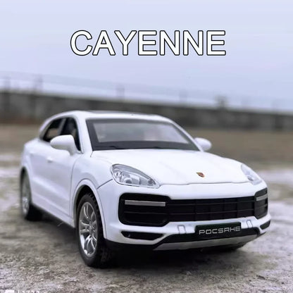 1:32 Scale Cayenne Taycan Toys Model Car Alloy Diecasts Off-road Vehicle Model with Light Sound SUV Car for Child Birthday Gifts
