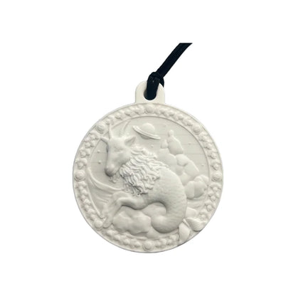 Twelve Zodiac Signs Gypsum Aromatherapy Pendant Car Wardrobe Indoor Modern Art Diffuser Stone Decoration Accesorios Items Gifts