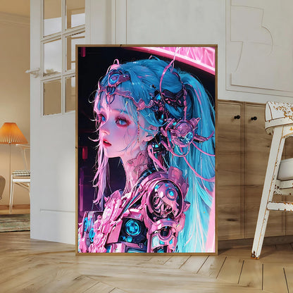 Cyberpunk Self-adhesive Poster Anime Movie Wallpaper Figures Wall Art Bedroom HD Decor Gift Home Decoration Painting Pictures