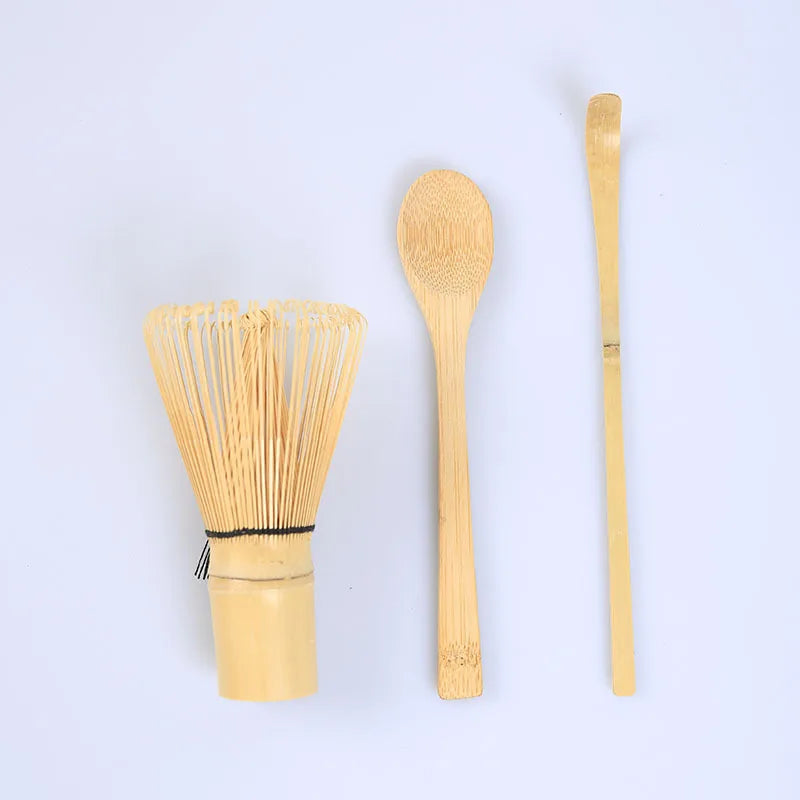 3PCS  Bamboo Whisk Tea spoon Matcha Whisk Tea Spoon And Scoop Tea-making Tools