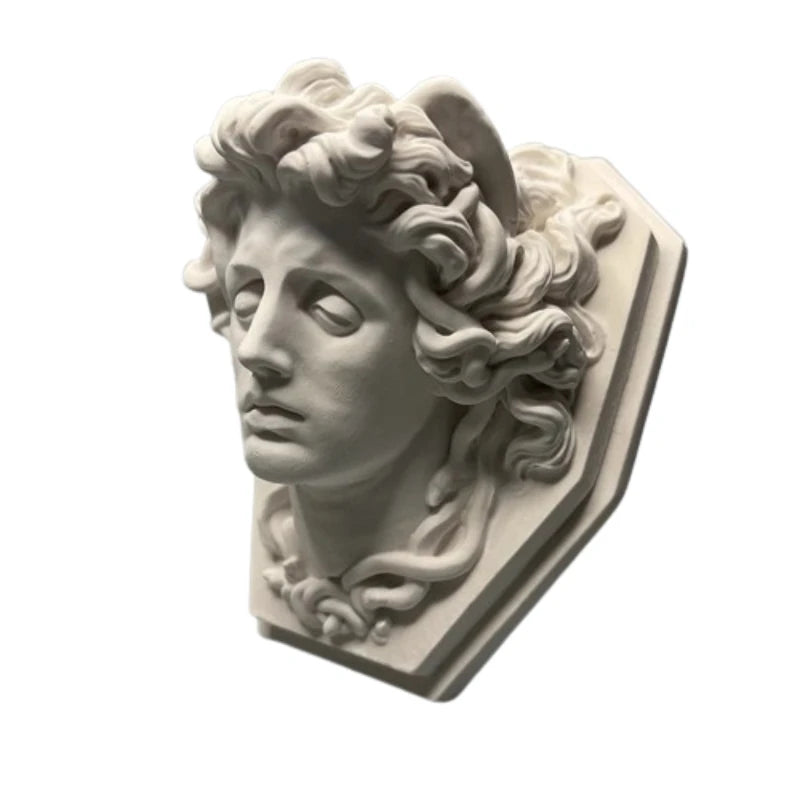 Medusa's Artistic Plaster Figurine Ornaments Decorative Museum Souvenir Home Livingroom Sculpture Crafts Desktop Statue Decor