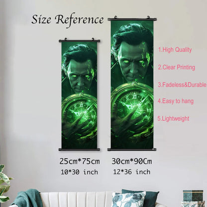 Marvel The Avengers Movie Loki Hanging Scroll Poster Artwork Home Decoration Decor Avengers Wallpaper Canvas Painting Print Gift
