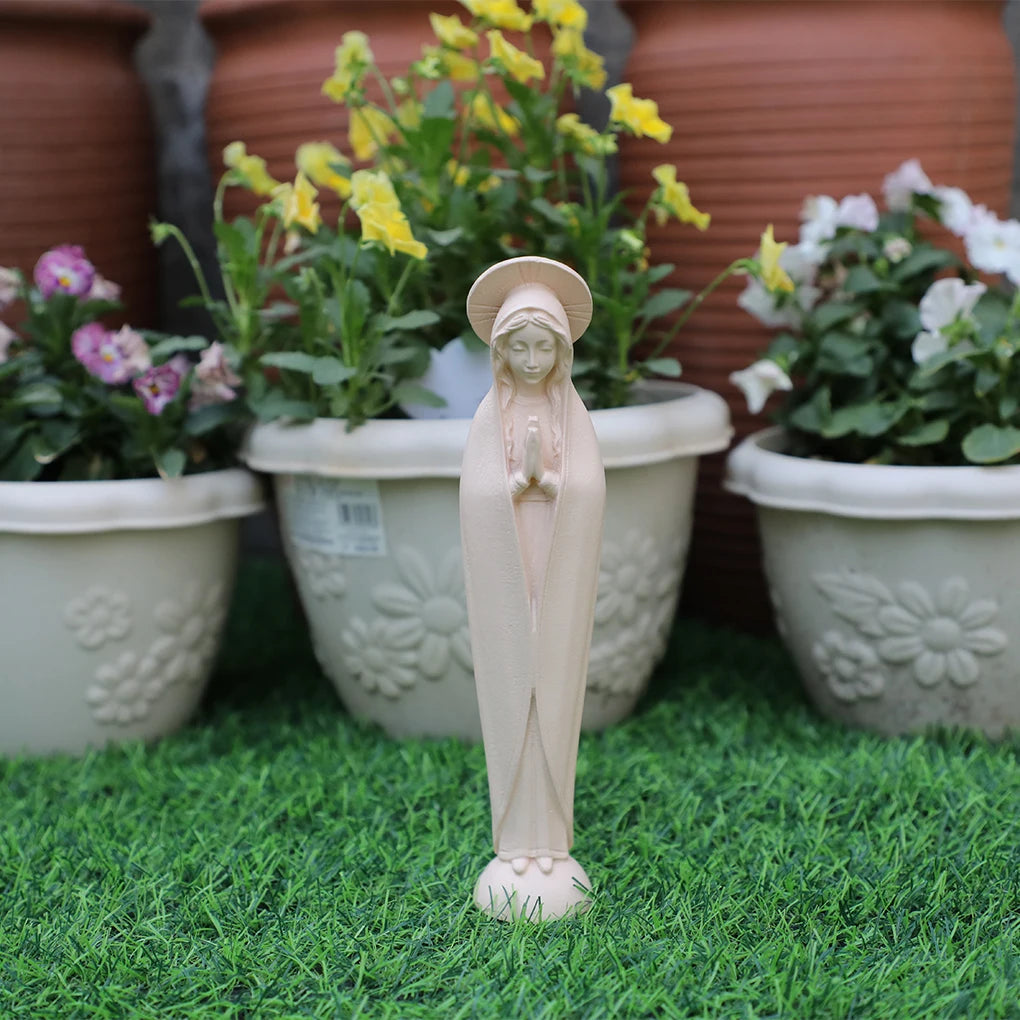 20cmH Unsere Liebe Frau der Gnade Harzfigur Jungfrau Maria Polyresin Handwerk Statue katholische religiöse Skulptur Indoor Outdoor Dekor für