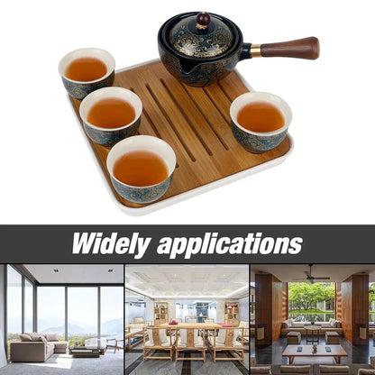 360 Rotation Tea Maker and Infuser Ceramic Tea Cup for Puer Porcelain Chinese Gongfu Tea Set Flowers Exquisite Shape