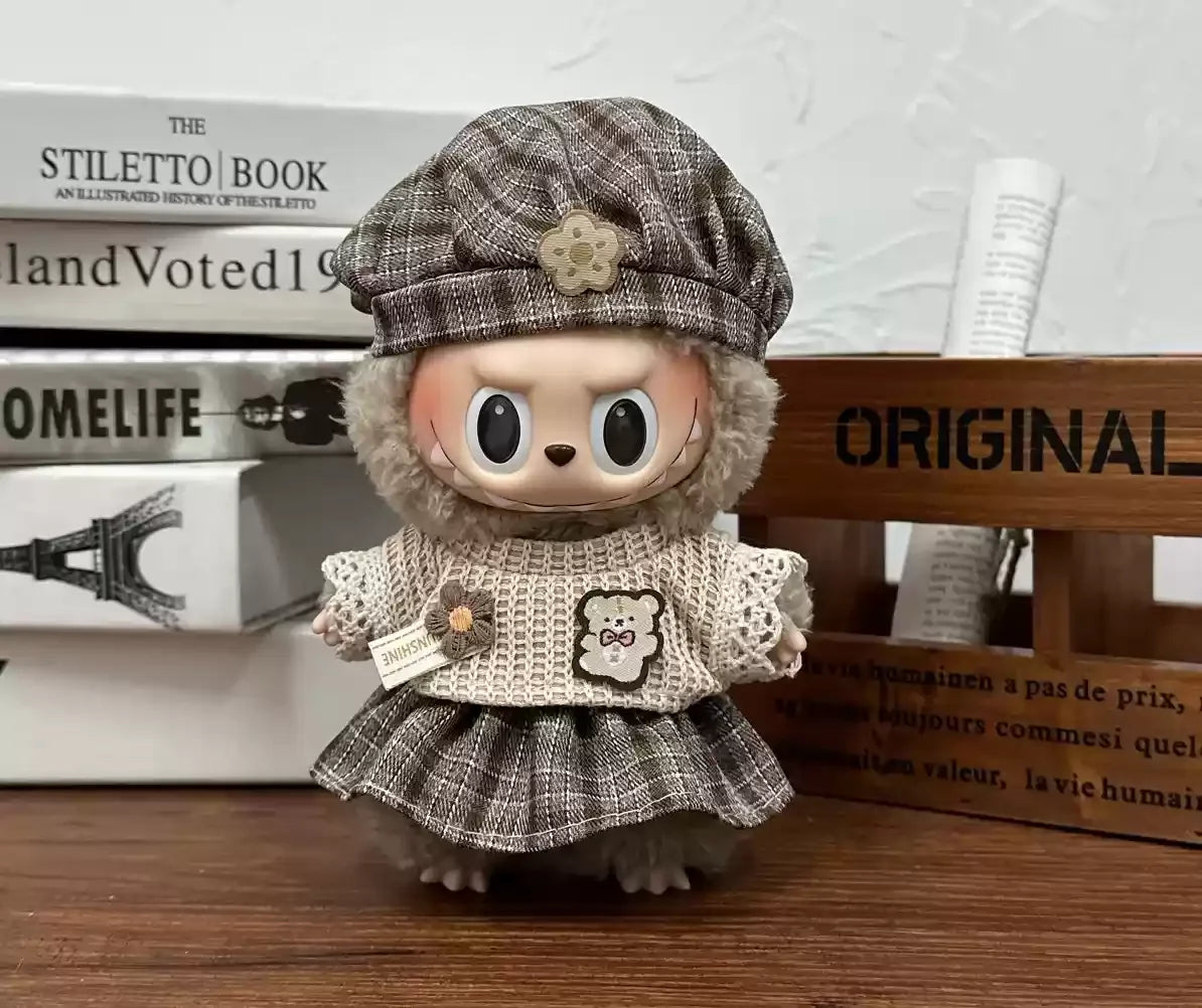 Mini Plush Doll'S Clothes Outfit Accessories For  Exo 15-17cm Lafufu Idol V1 V2 Overalls Set Clothing Gifts In Stock