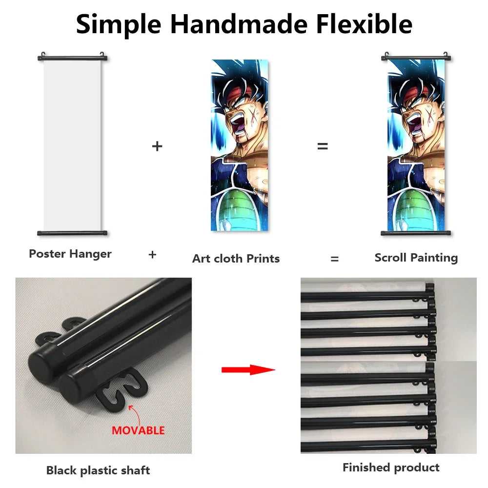 Dragon Ball Goku Poster Painting Birthday Gifts Wall Art Living Room Decoration Paintings Modular Bejita Hanging Scrolls Decor