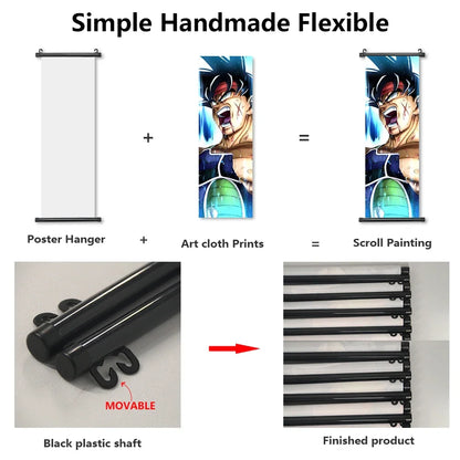 Dragon Ball Goku Poster Painting Birthday Gifts Wall Art Living Room Decoration Paintings Modular Bejita Hanging Scrolls Decor