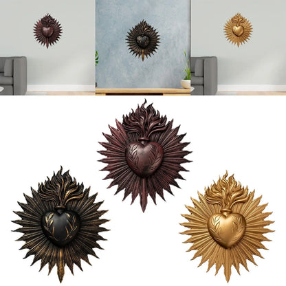 Gothic Heart Wall Decor Wall Plate for the Sacraments de cleanings lounge