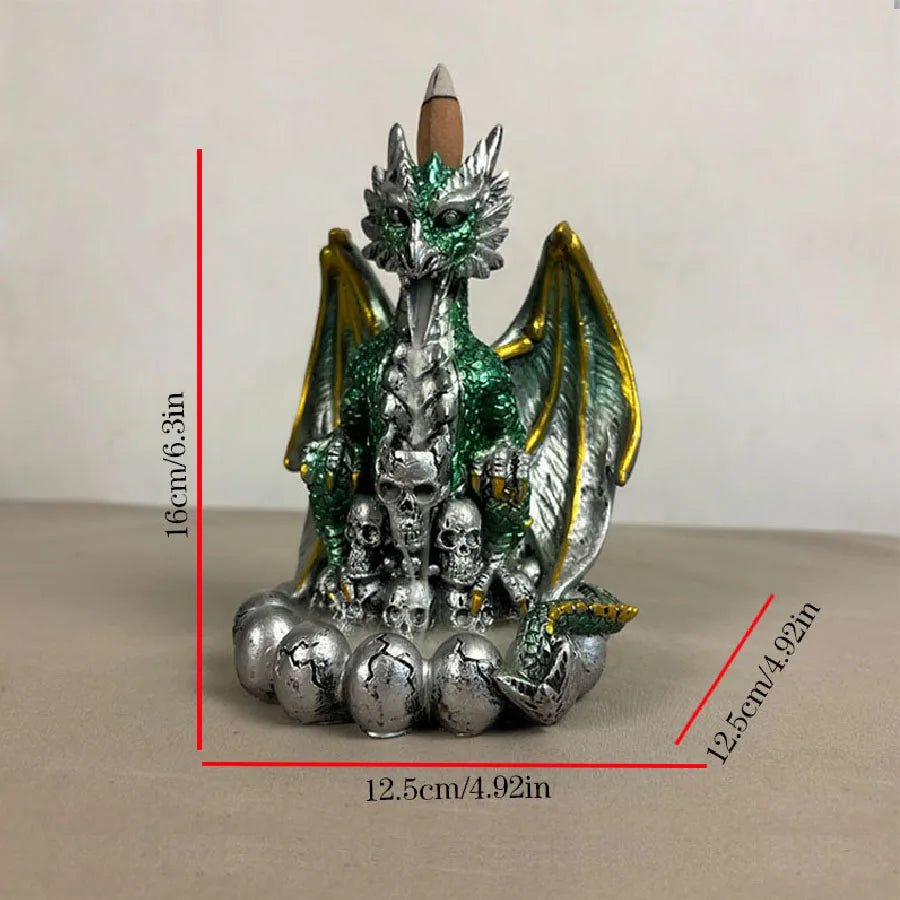 Battle Dragon Resin Reflux Incense Burner Indoor Incense Path Yoga Decoration Reflux Incense Burner Incense Burner Decoration