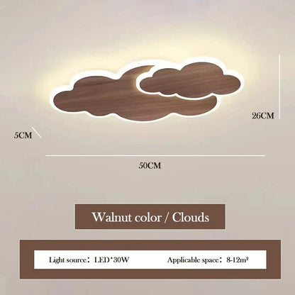Children's Room Ceiling Light Modern Girl's Room Bedroom Study Ceiling Lamp Originality Cloud Shape Designer Decor Light Fixture